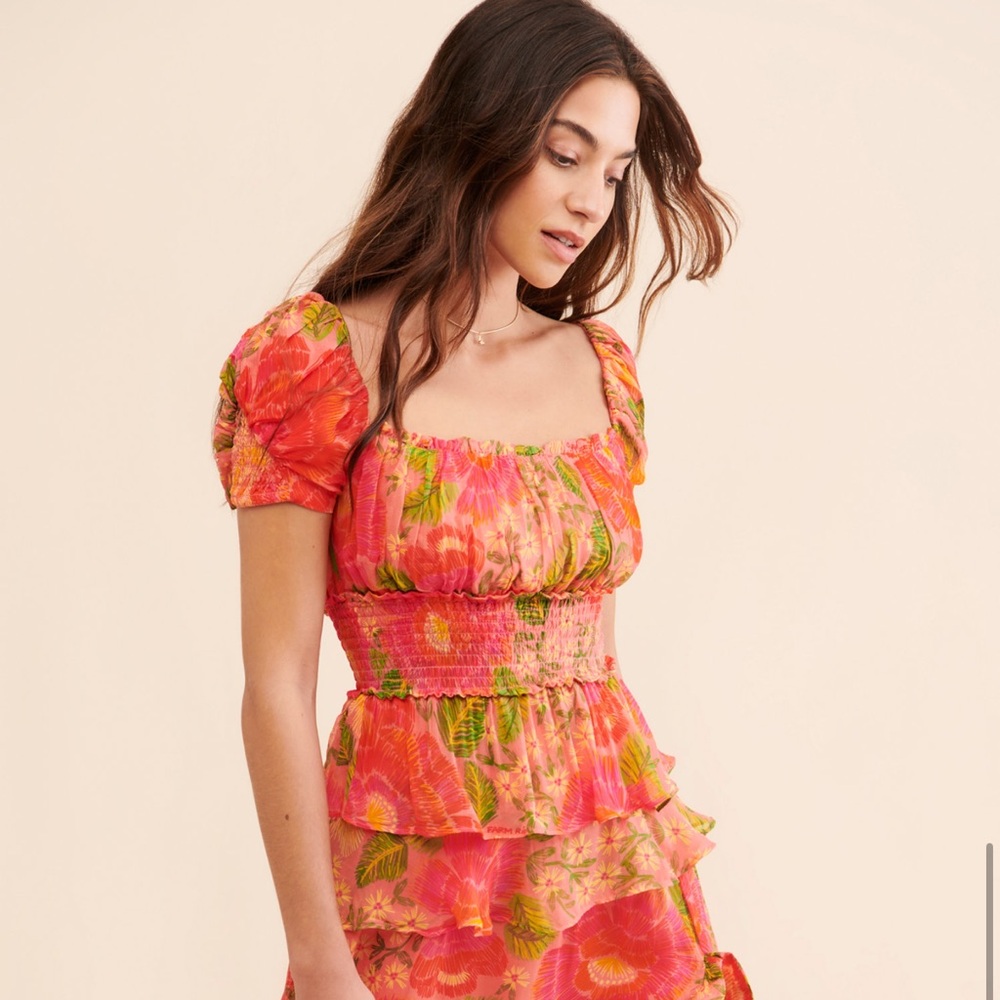 Farm Rio Blooming Floral Maxi Dress